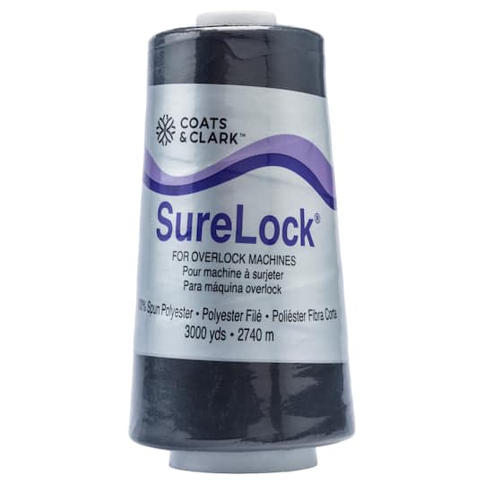 12 Pack: Coats & Clark™ SureLock® 3,000yd. Overlock Machine Serging Thread Cone